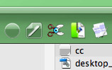 Crystal Menubar Icon in Finder Toolbar