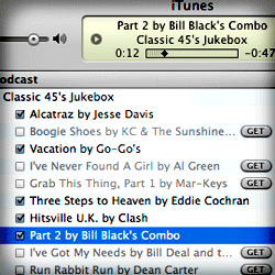 New Classic 45s Jukebox Feed in iTunes List