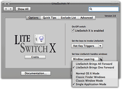 LiteSwitch X App Switcher Preference Pane