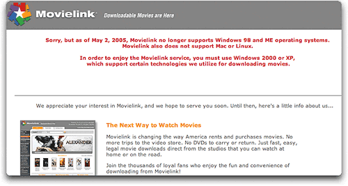 MovieLink excludes Mac and Linux users