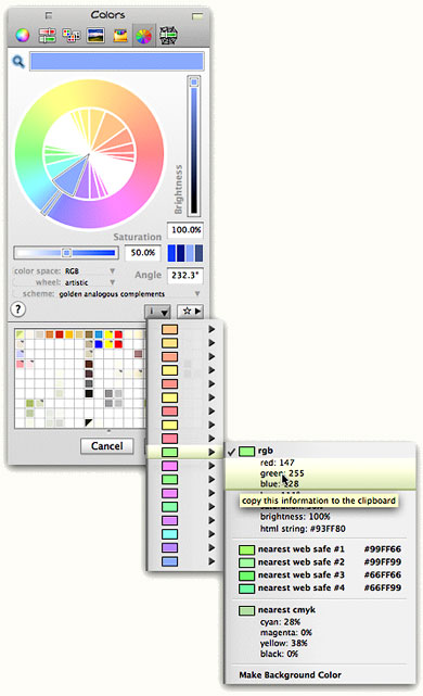 Painters Picker Options