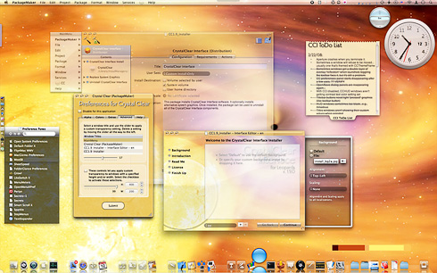 Screenshot with CrystalClear Interface 1.9