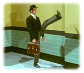 Monty Pthon sketch 'Ministry of Silly Walks'