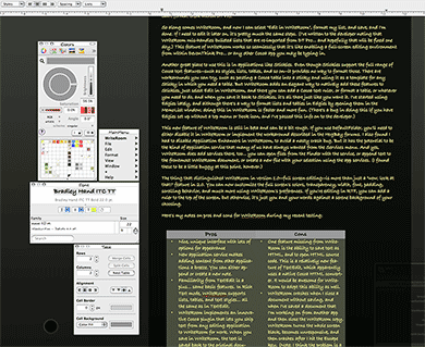 WriteRoom's Full Screen Editing Environment